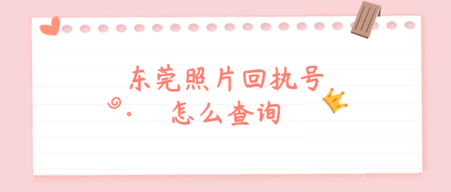 东莞照片回执号怎么查询-证件照家园