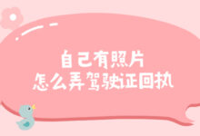 自己有照片怎么弄驾驶证回执-证件照家园