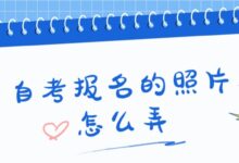 自考报名的照片怎么弄？-证件照家园